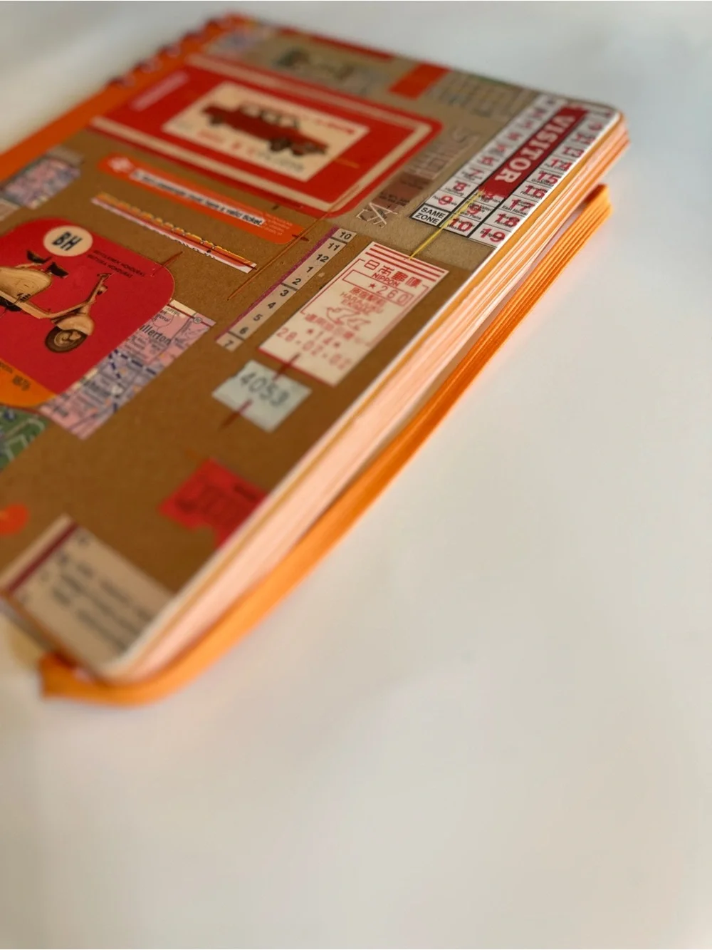 Galison New York Prose Journal Collage Spiral Notebook - Orange